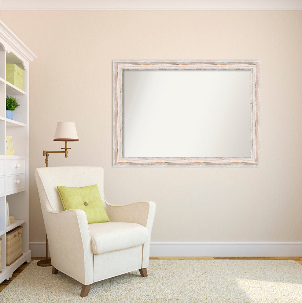 Wall Mirror Choose your Custom Size, Alexandria White Wash