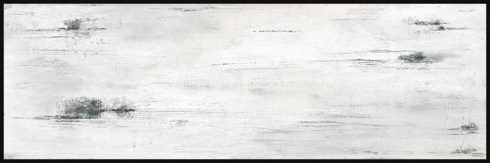 "Flames of Existence" Floater Framed Painting Print on Canvas, 45x15