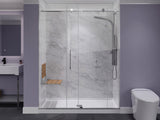 Saxon 17 in. Teak Wall Mounted Folding Shower Seat