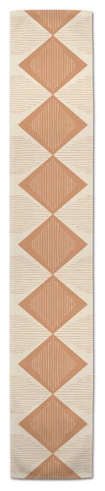 Loose Lines Triangle 16x72 Cotton Twill Runner
