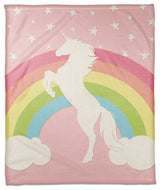 Rainbow Unicorn 50x60 Coral Fleece Blanket