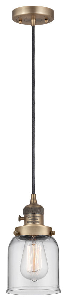 INNOVATIONS 201CSW-BB-G52-LED 1-Light Mini Pendant Brushed Brass