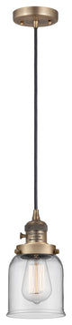 INNOVATIONS 201CSW-BB-G52-LED 1-Light Mini Pendant Brushed Brass