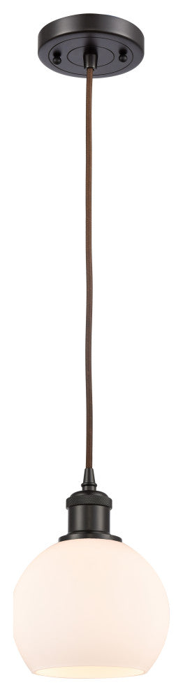 Innovations 516-1P-OB-G121-6 1-Light Mini Pendant, Oil Rubbed Bronze