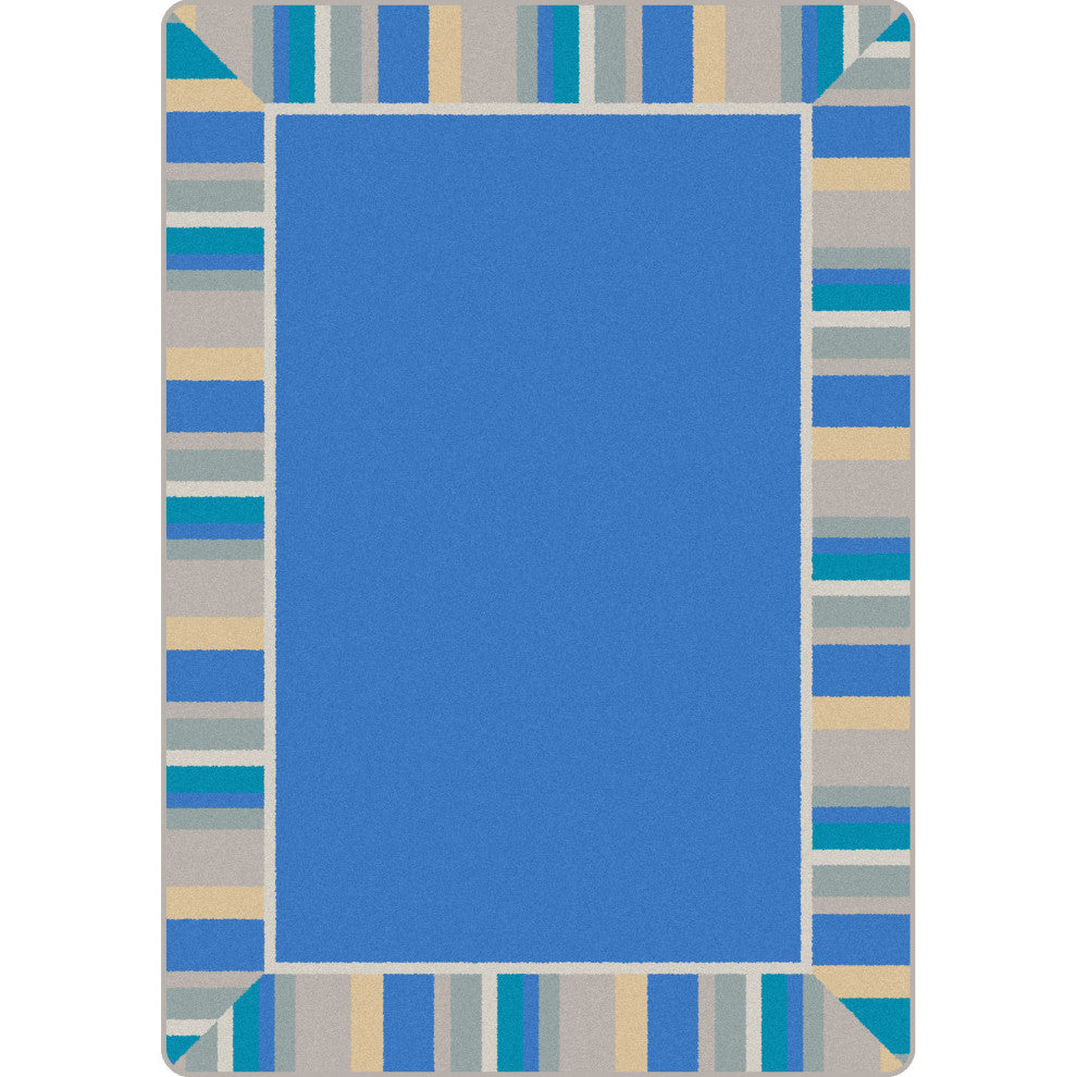 Off The Cuff 3'10" X 5'4" Area Rug, Color Light Blue