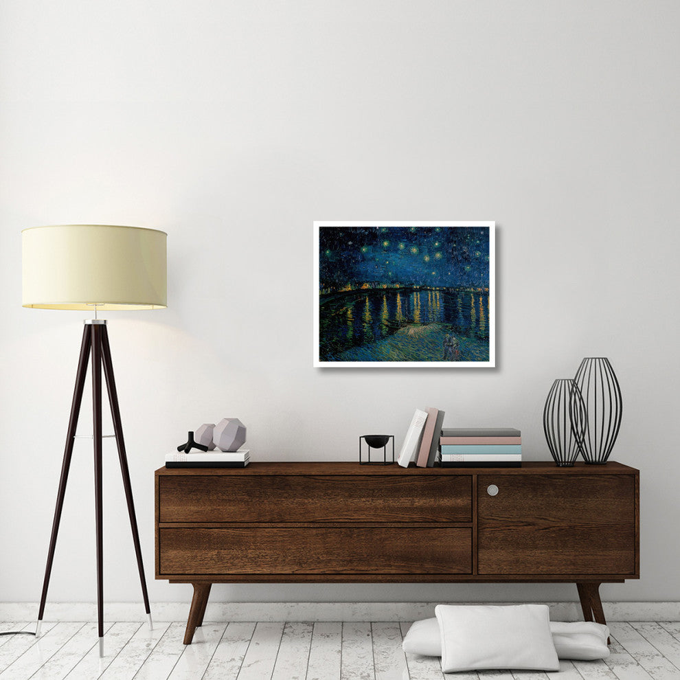 "Starlight Over the Rhone" Digital Paper Print by Vincent Van Gogh, 32"x26"