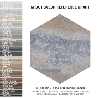 Pompeya Grand Hex Porcelain Floor and Wall Tile