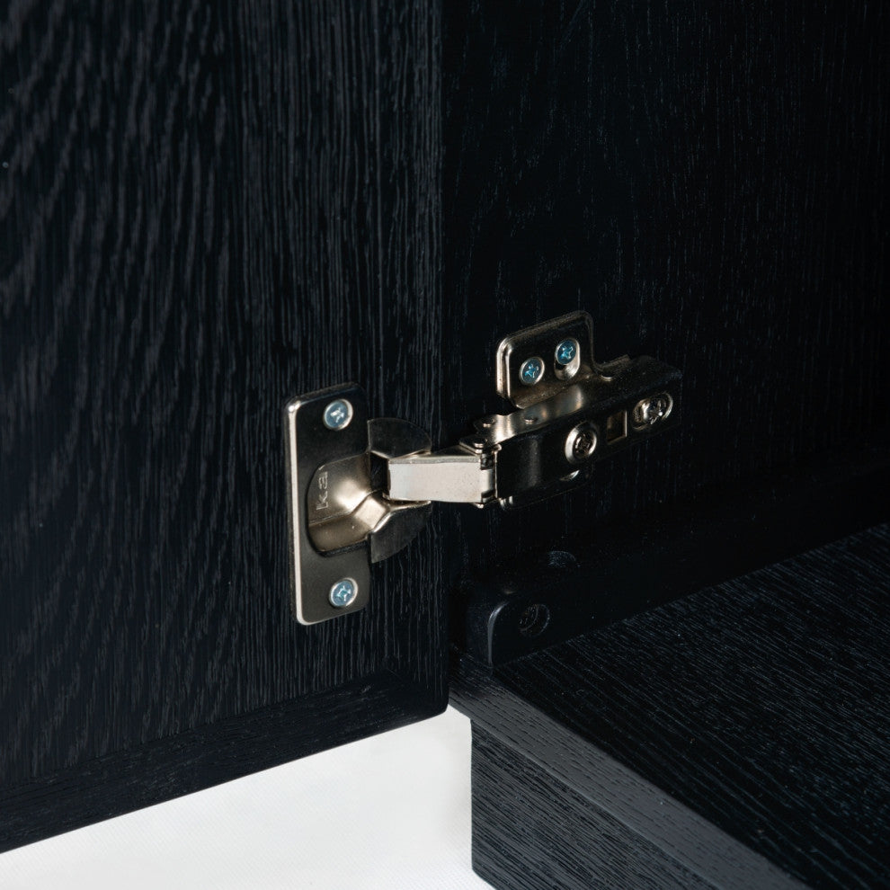 Safavieh Couture Zeus 4 Shelf Wood Bookcase, Black