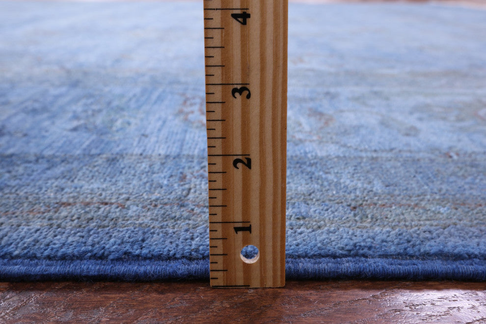 8' 11" X 11' 8" Handmade Overdyed Full Pile Wool Rug - Q12712