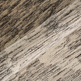 Mexico Abstract Ivory Charcoal Hand-Hooked Area Rug 8' x 10'
