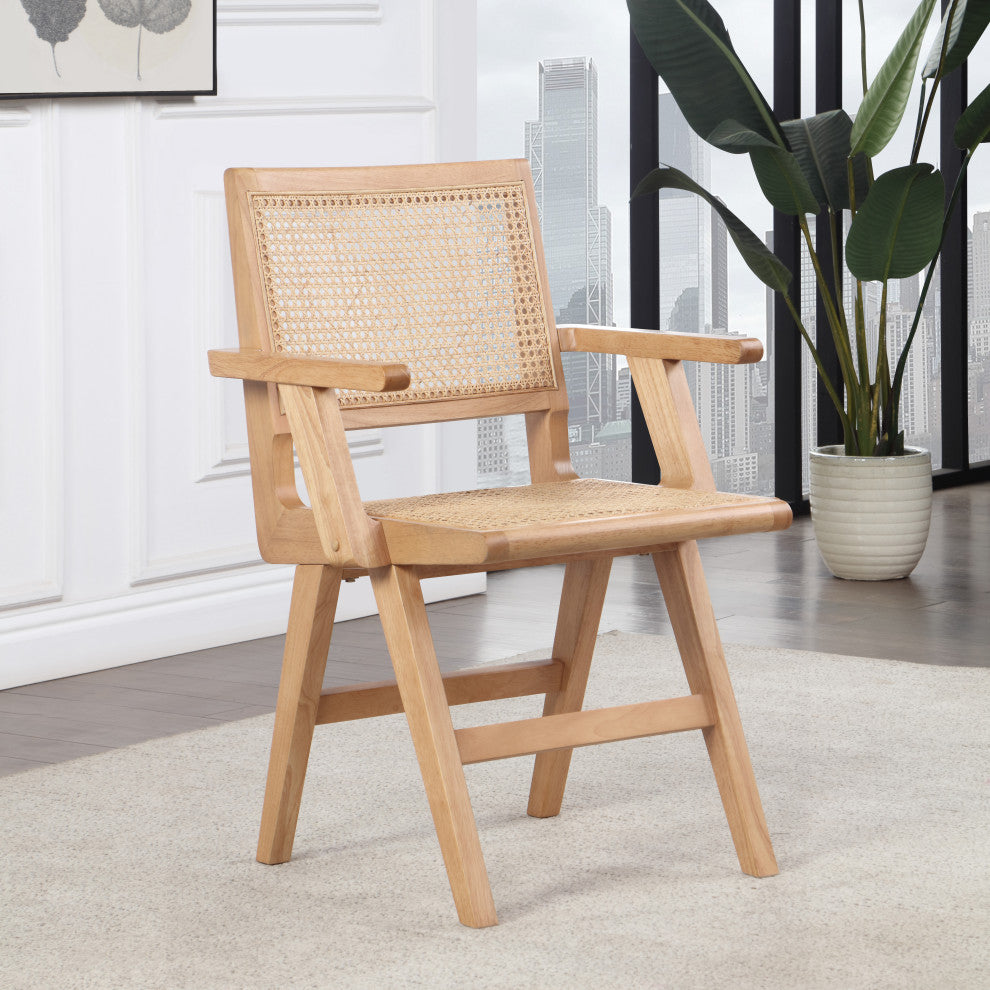 Preston Dining Chair, Set of 2, Natural, Arm Chair