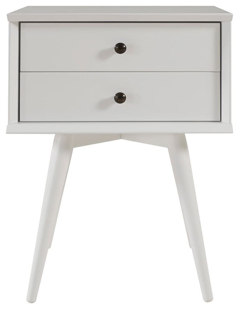 Mid-Century Night Stand, White