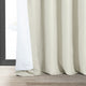 Signature Off White Blackout Velvet Curtain Single Panel, 50"x96"