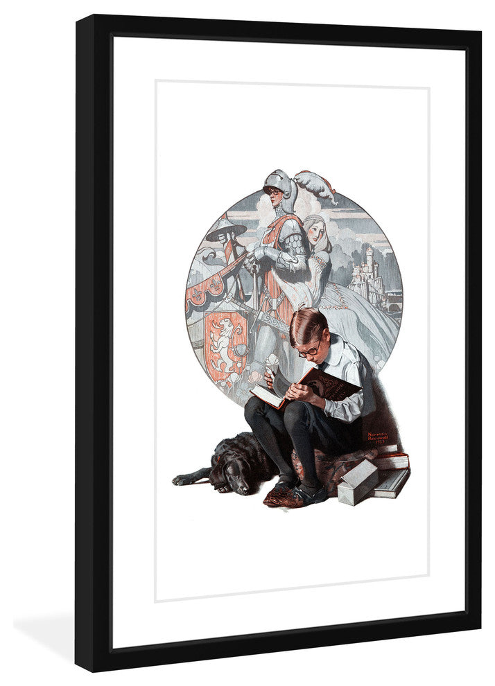 "Age of Romance" Framed Art Print by Norman Rockwell