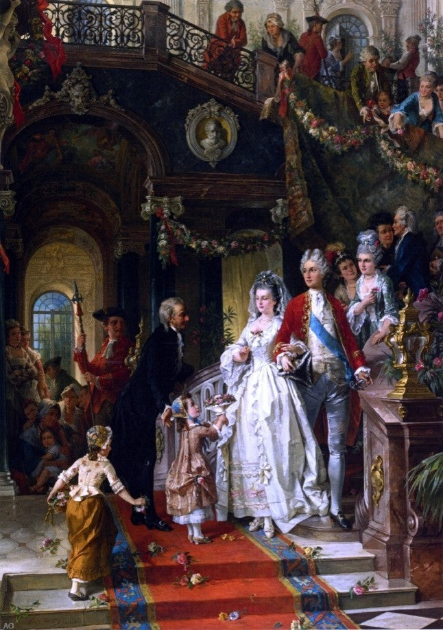 Carl Herpfer The Wedding Party, Gallery Wrapped Canvas Print, 18"x27"