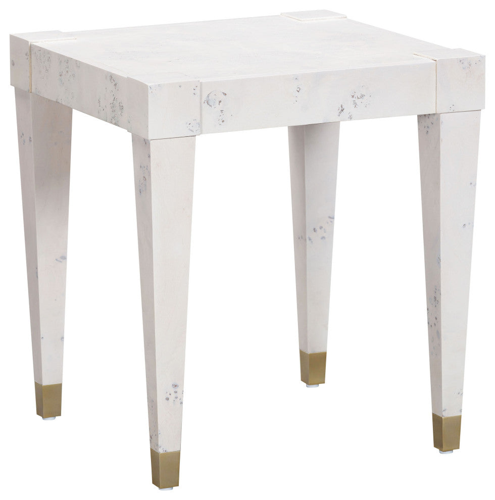 Brandyss Burl End Table, Gray