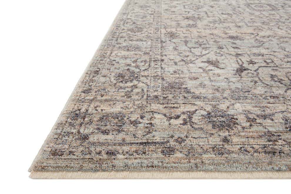Loloi II Sorrento Mist/Charcoal 7'10"x7'10" Round Accent Rug