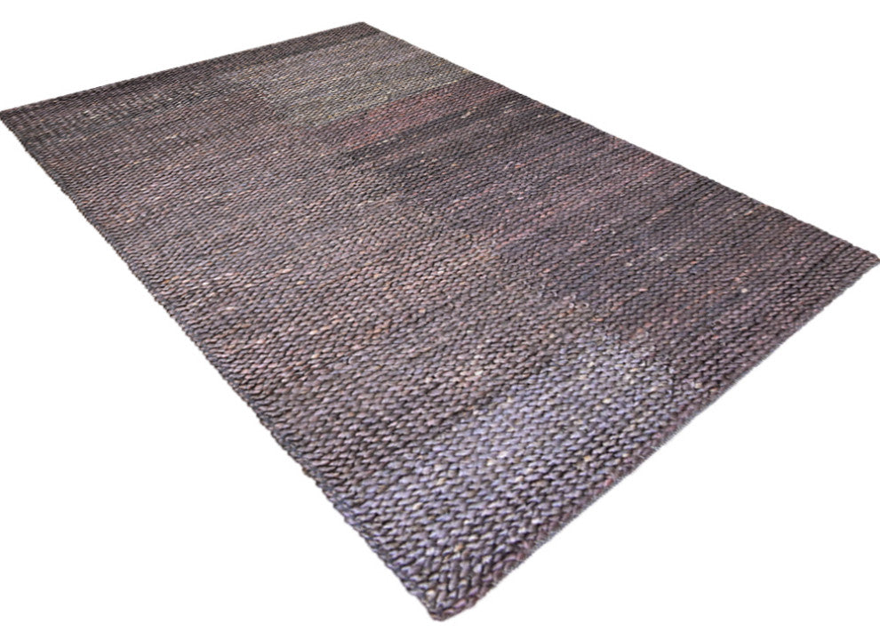 HAND WOVEN JUTE ECO-FRIENDLY AREA RUGS , brownish charcoal,Outdoor Indoor, [Rectangle] 6'x9'