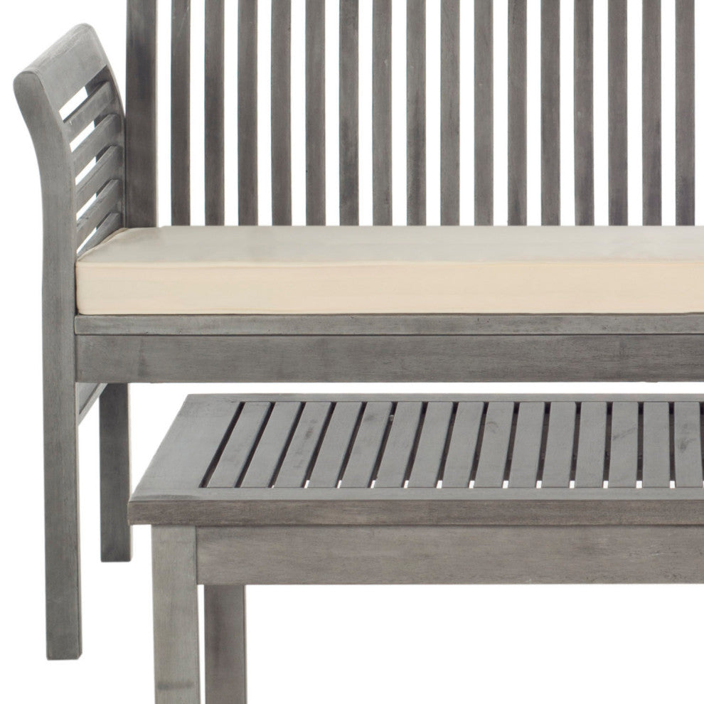 Safavieh Carson 4-Piece Indoor-Outdoor Living Set, Gray Wash
