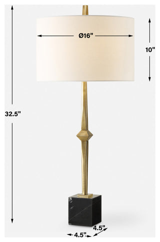 Uttermost Suranne Antique Brass Table Lamp