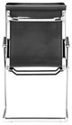 Office Chair, Set of 2, Faux Vinyl Leather, Steel, Black, Silver, Home Business
