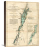 A Survey, Lake Champlain, Lake George, Crown Point And St. John, 1776, 16"x22"