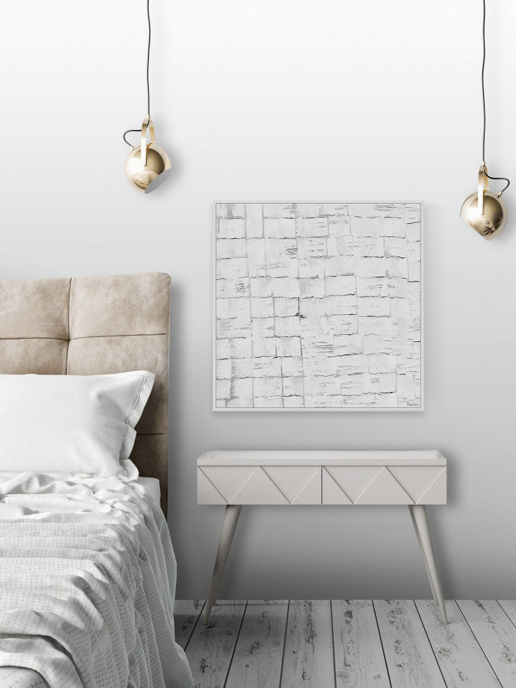 "Perpetual Harmony" Floater Framed Painting Print on Canvas, 48x48