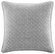 Anna Diamond Quilted Euro Sham, 27"x27", 1 Piece, Gray