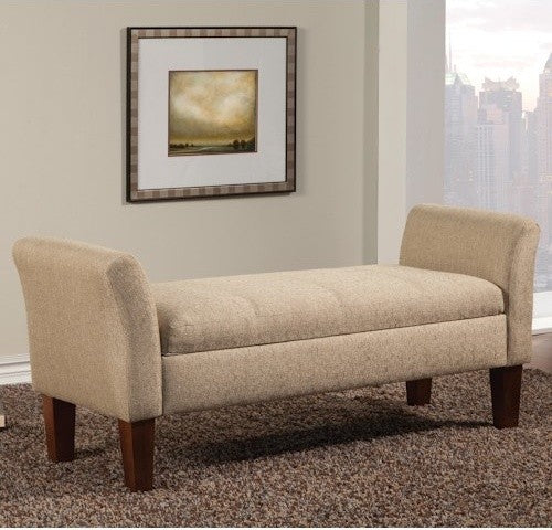 Coaster Storage Bench, Tan
