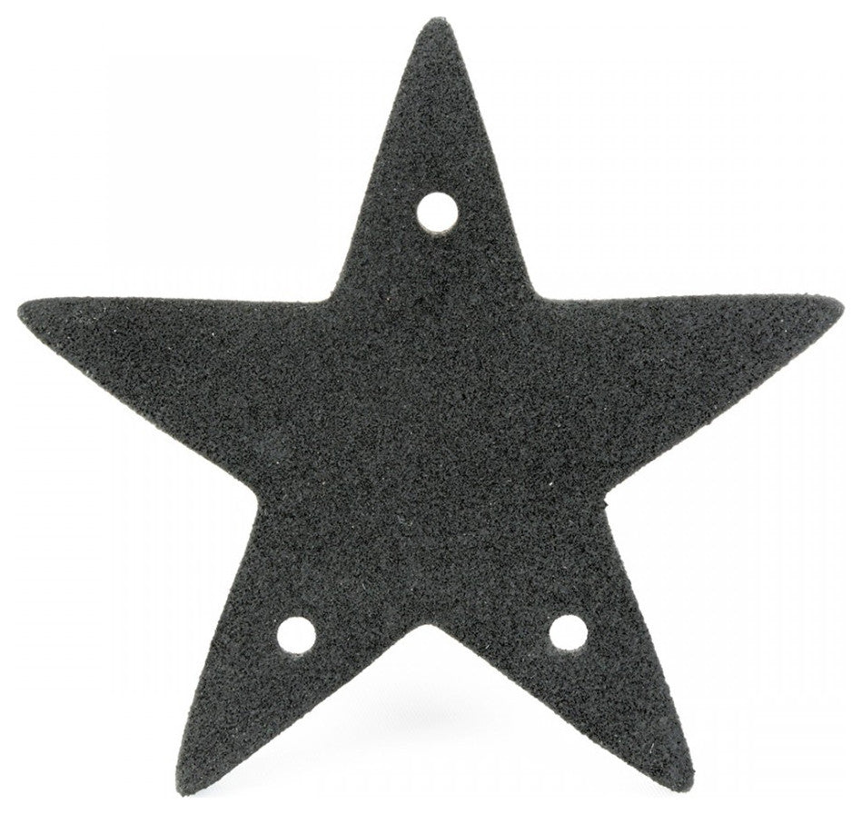 Cabinet Drawer Ring Pull Black Iron Southern Star Hardware Included Pack of 6