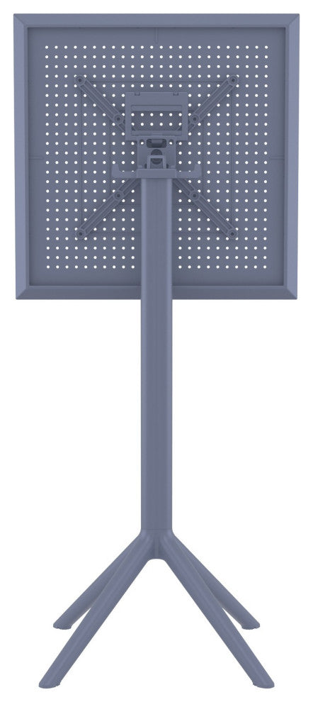 Sky Square Folding Bar Table 24 inch Dark Gray
