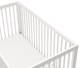 Storkcraft Santorini Deluxe 5-in-1 Convertible Crib, White With Driftwood