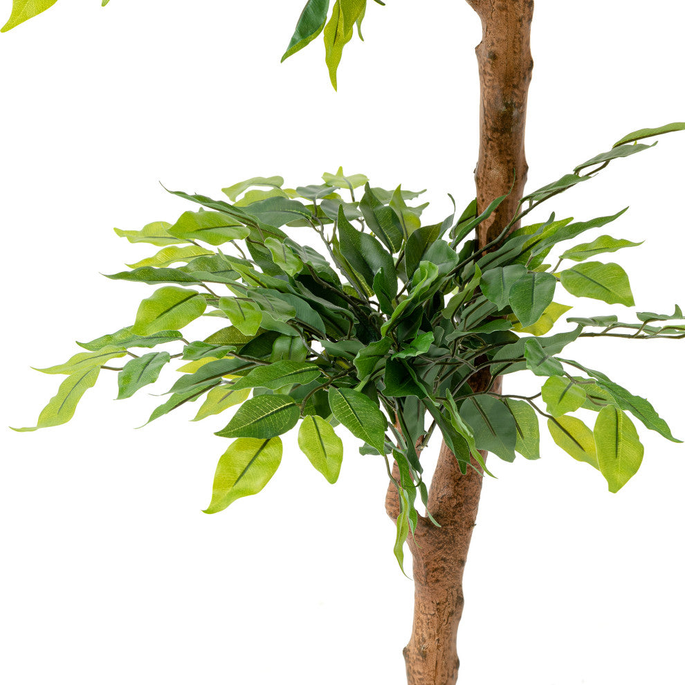 5' Creative Shaped Faux Ficus Tree in Pot