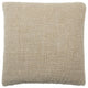 Tordis Solid Pillow 22" Square, Taupe, Down Fill