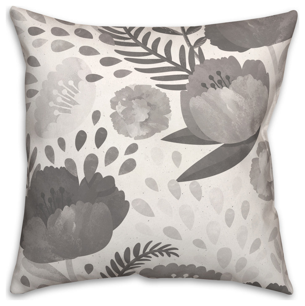Simple Floral 2 16x16 Indoor / Outdoor Pillow
