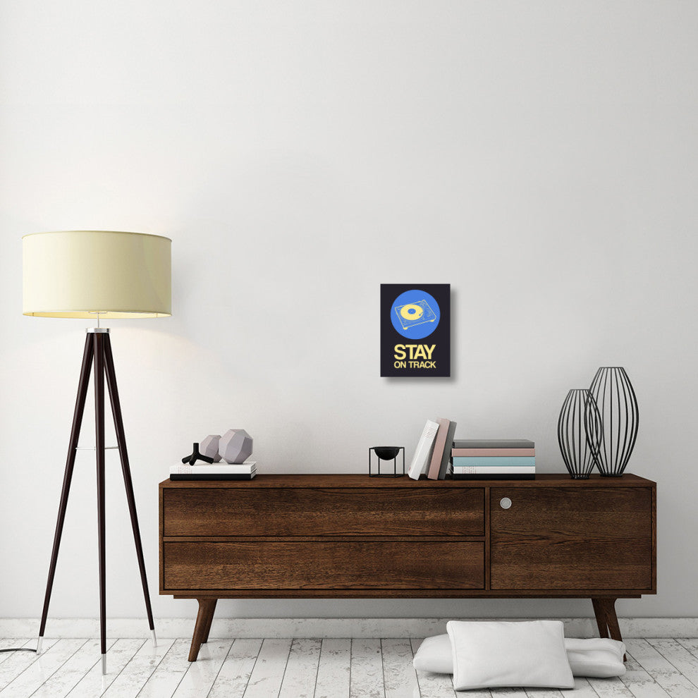 "Stay On Track Record Player 2" Fine Art Print