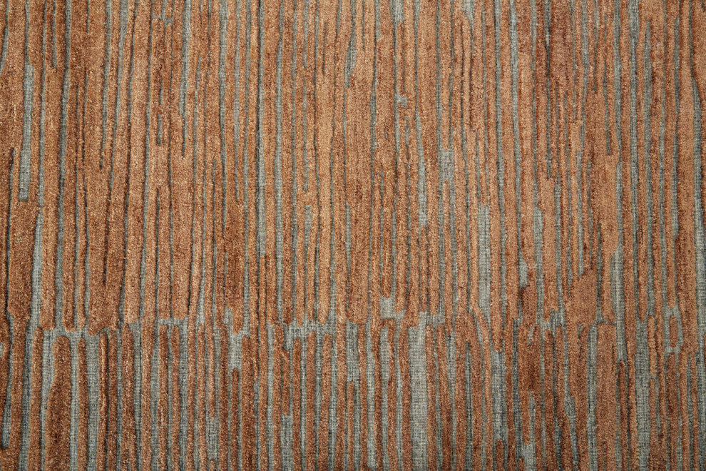 Braeside T8005 Transitional/Casual Area Rug, Orange/Gray, 8'x10'