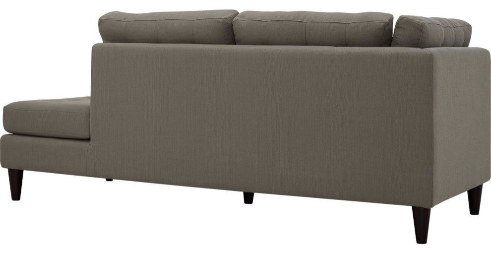 Granite Empress 2 Piece Upholstered Fabric Right Facing Bumper Sectional