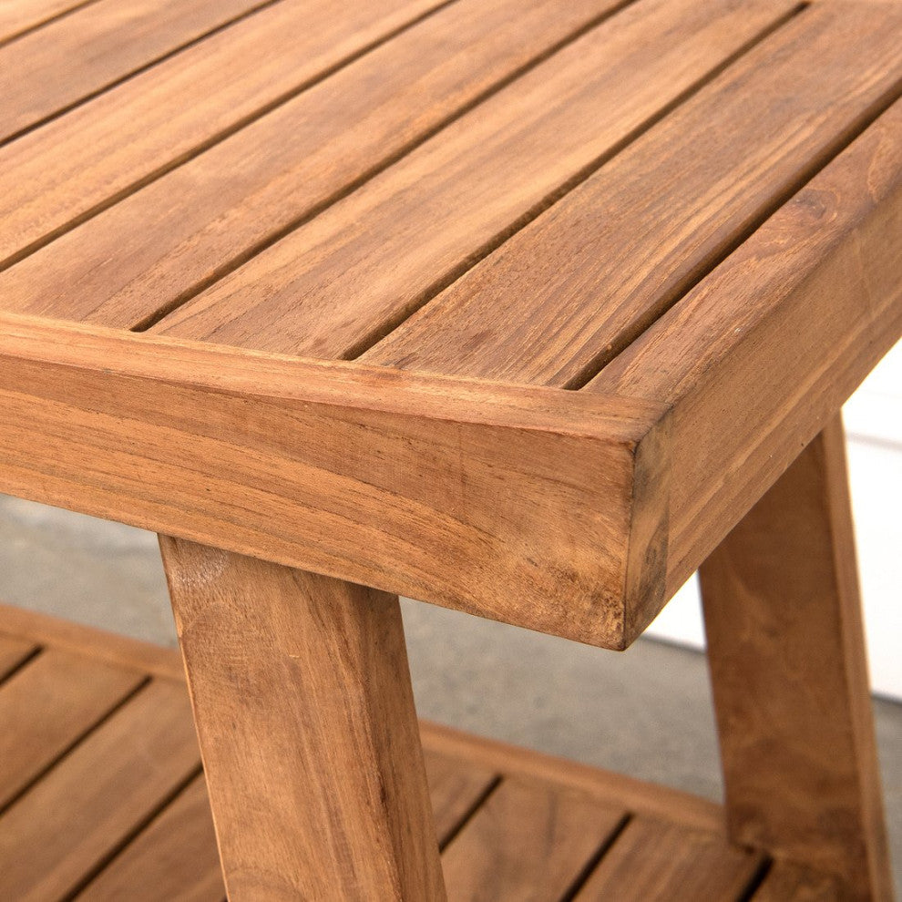Teak Shower, Bench