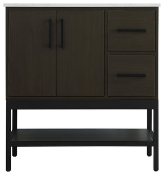 Home Living 32" Single Bathroom Vanity, Mocha Brown