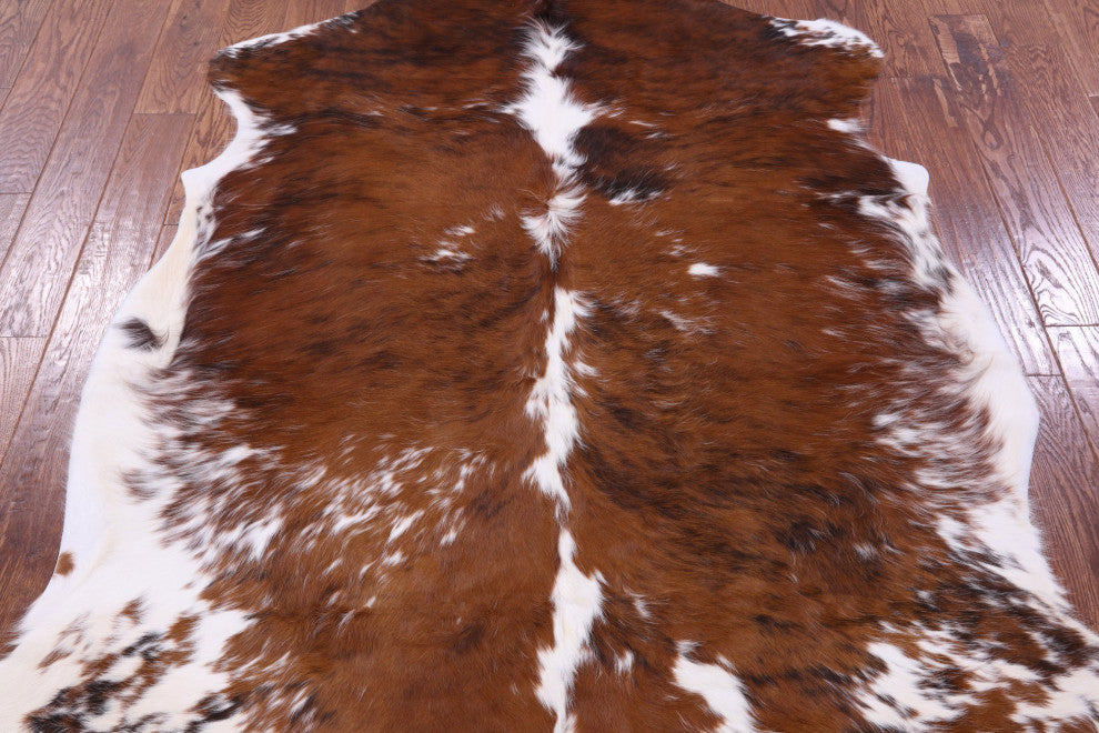 Organic Natural Hair-On Cowhide Area Rug 7' 1" X 5' 8" C1641