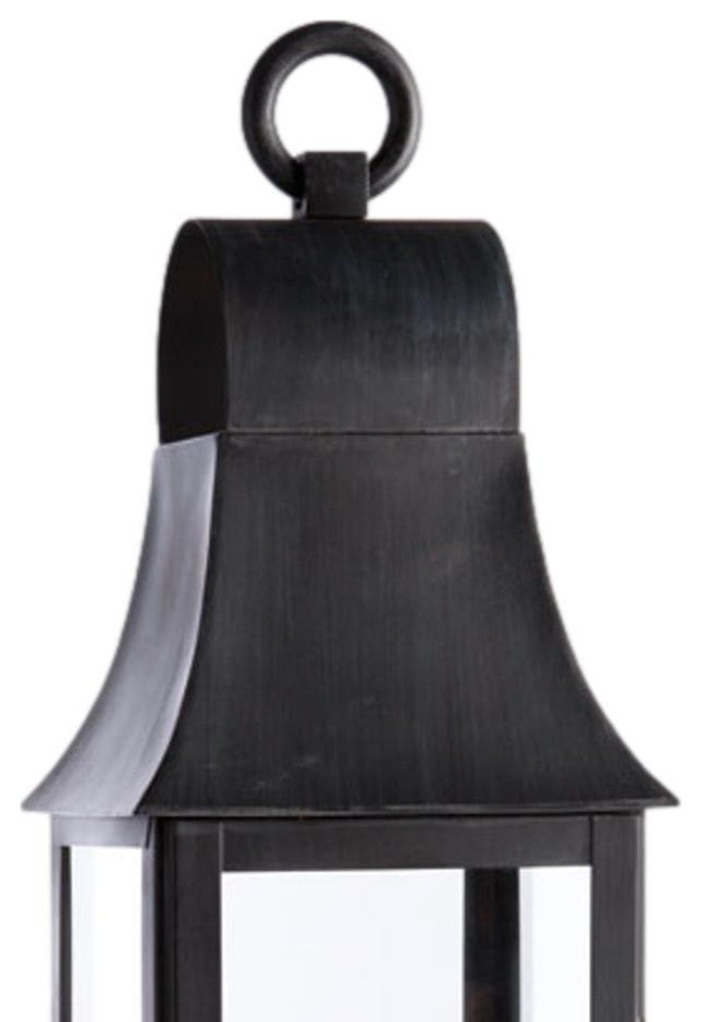 Classic Elegant Tall Black Vintage Style Candle Lantern Pillar Holder Outdoor
