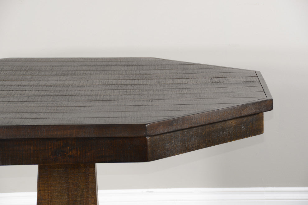 Sunny Designs Homestead Transitional Wood Game & Dining Table in Tobacco Leaf