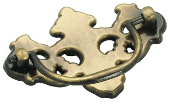Pull, 3" CTC, Antique Brass
