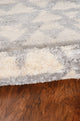 KAS Merino 6701 Ivory/Gray Southern Area Rug, 5'3"x7'7"