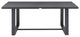 Menorca Outdoor Patio Dining Table in Aluminum