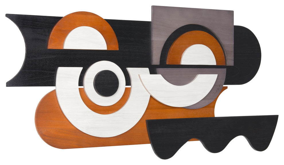 "Honeyed Dusk I" Hand Made Wood Abstracts Wall Art, Ap-103b-4824-03