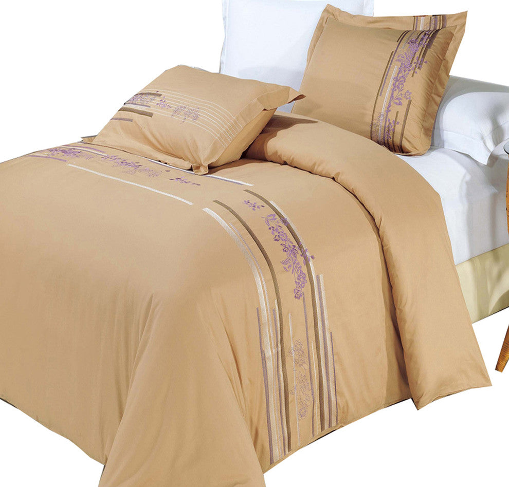 Cecilia Cotton Embroidered Duvet Cover Set, Full/Queen