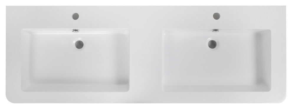 55" Solid Surface Resin Streamline K-0990-55 Vanity Top