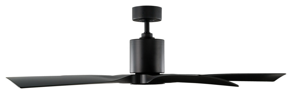 Aviator Indoor/Outdoor 5-Blade Smart Ceiling Fan, 54", Matte Black, Wall Control